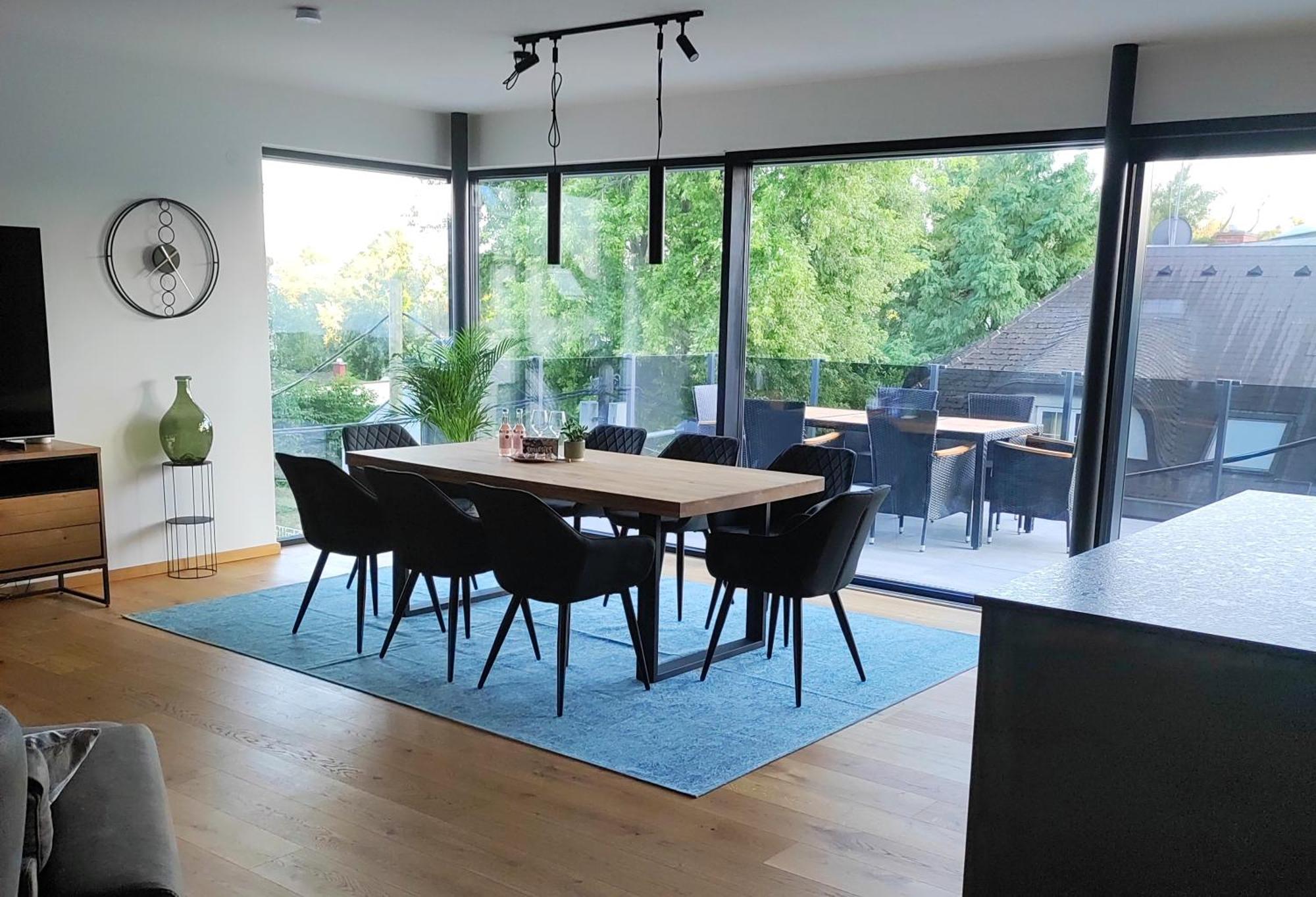 Luxurioeses Penthouse Mit Blick Auf Die Uno-City Und Dem Kaiserwasser. 3Schlafzimmer, 2 Baeder, Privat Lift Ins Apartment Viena Exterior foto
